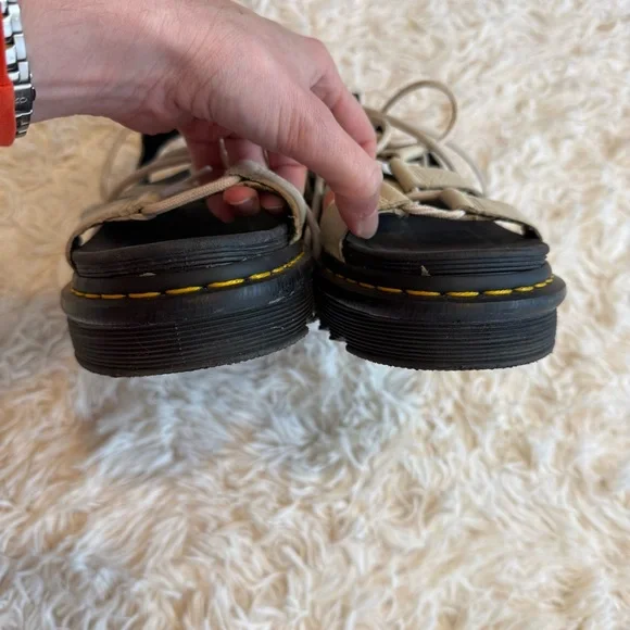 Dr. Martens White Strappy Sandals - Picture 5 of 9